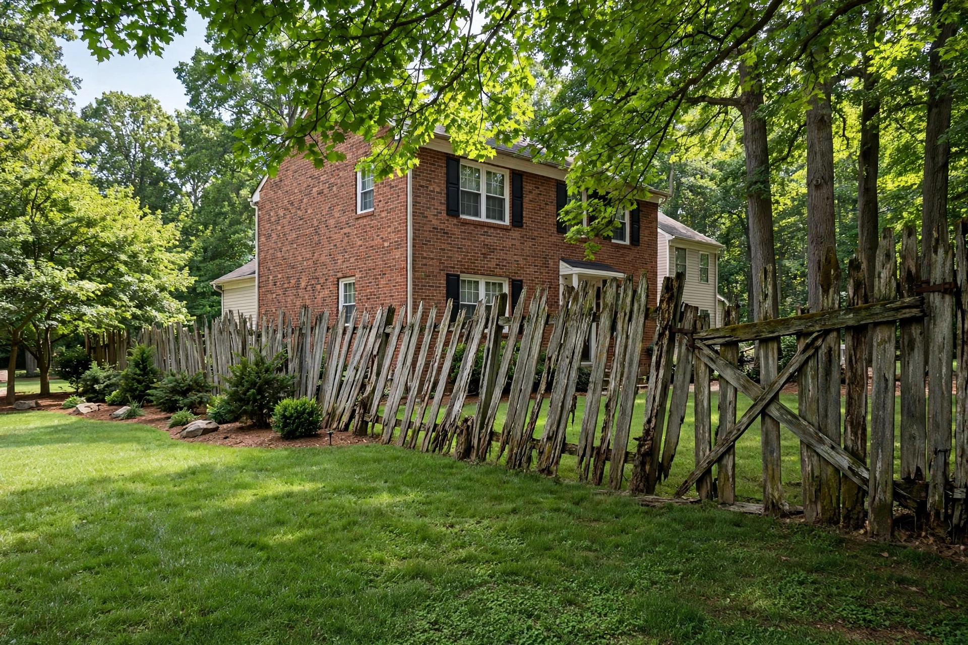 Before photo, Fence Replacement in Belair, by Bowie Fence Company