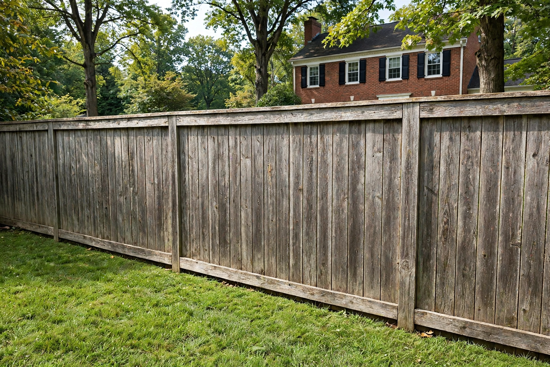 Before photo, Fence Staining and Sealing in Kenhill, by Bowie Fence Company