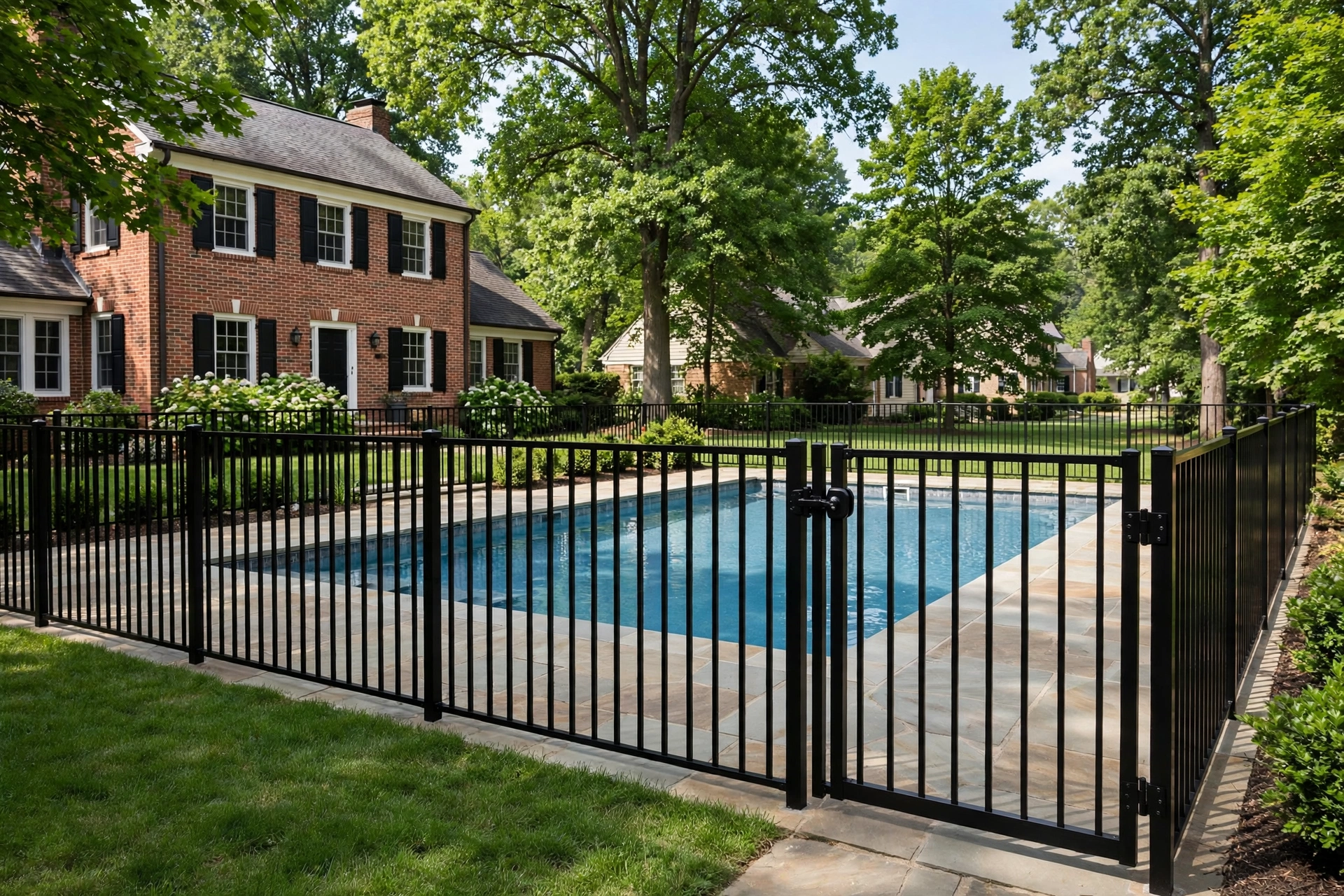 Pool Fence Installation —  Pool Fence Installation in Chapel Forge by Bowie Fence Company