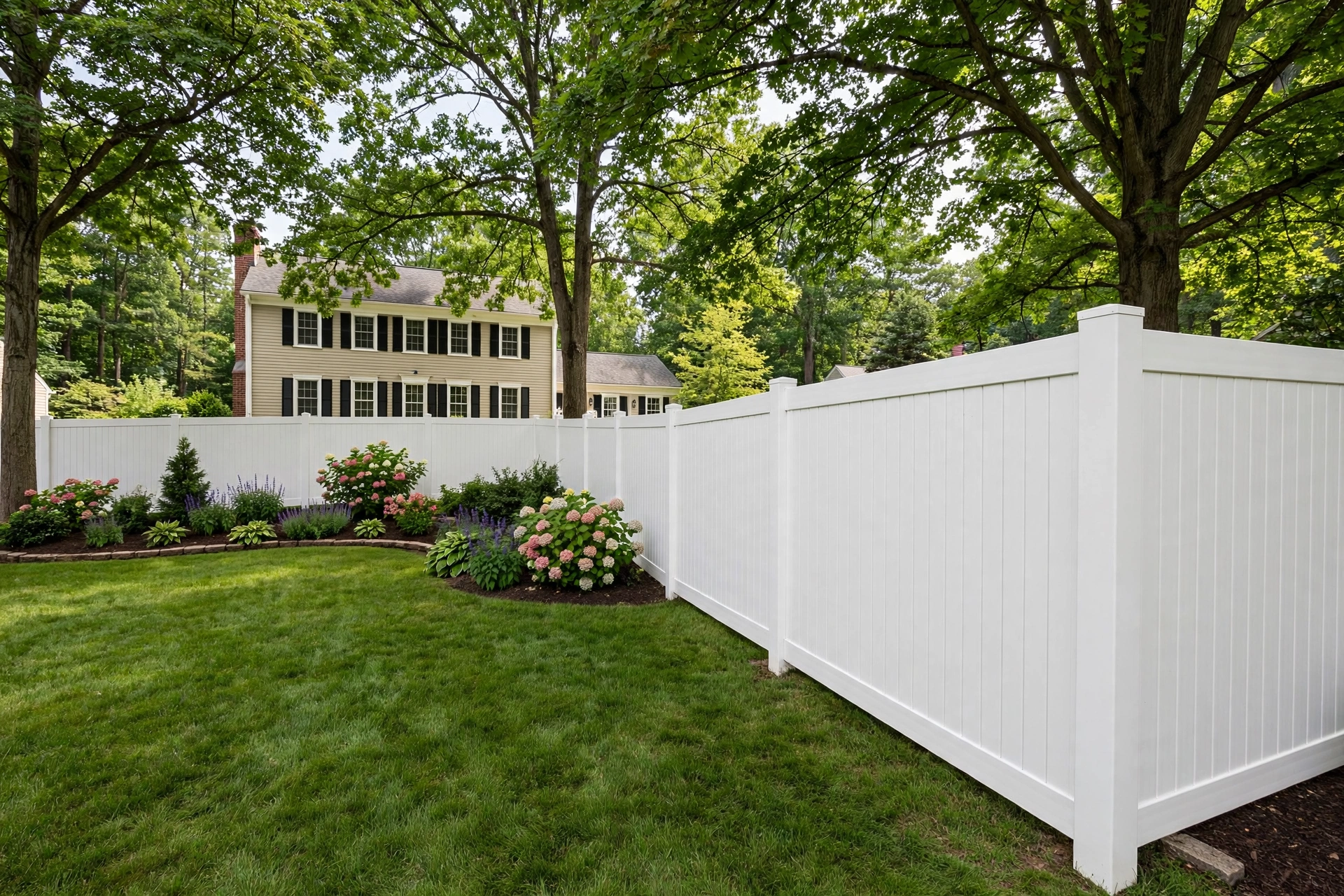 Vinyl Privacy Fence Installation —  Vinyl Privacy Fence Installation in Melford by Bowie Fence Company