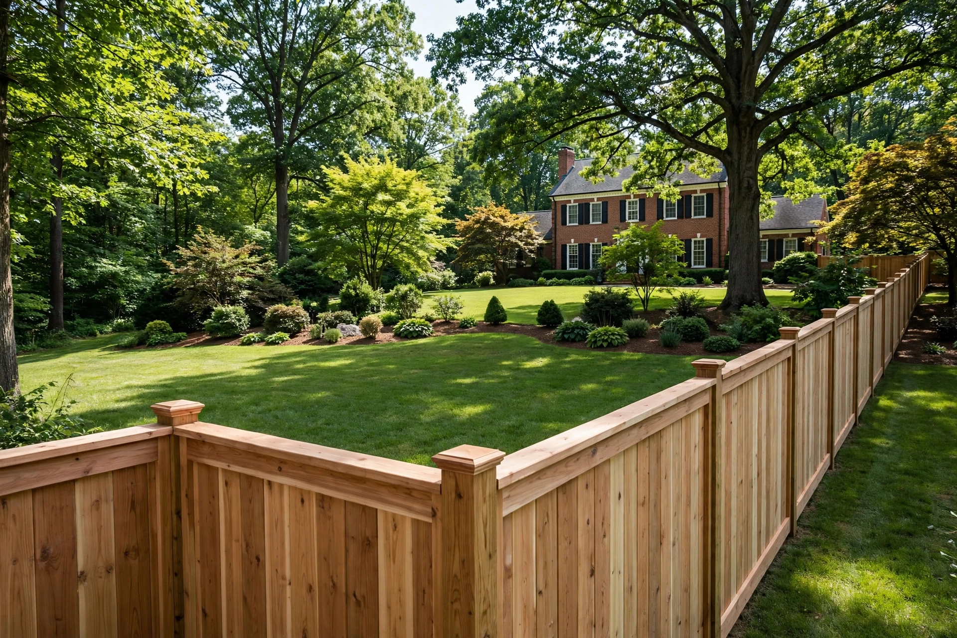After photo,  Wood Privacy Fence Installation in Belair, by Bowie Fence Company